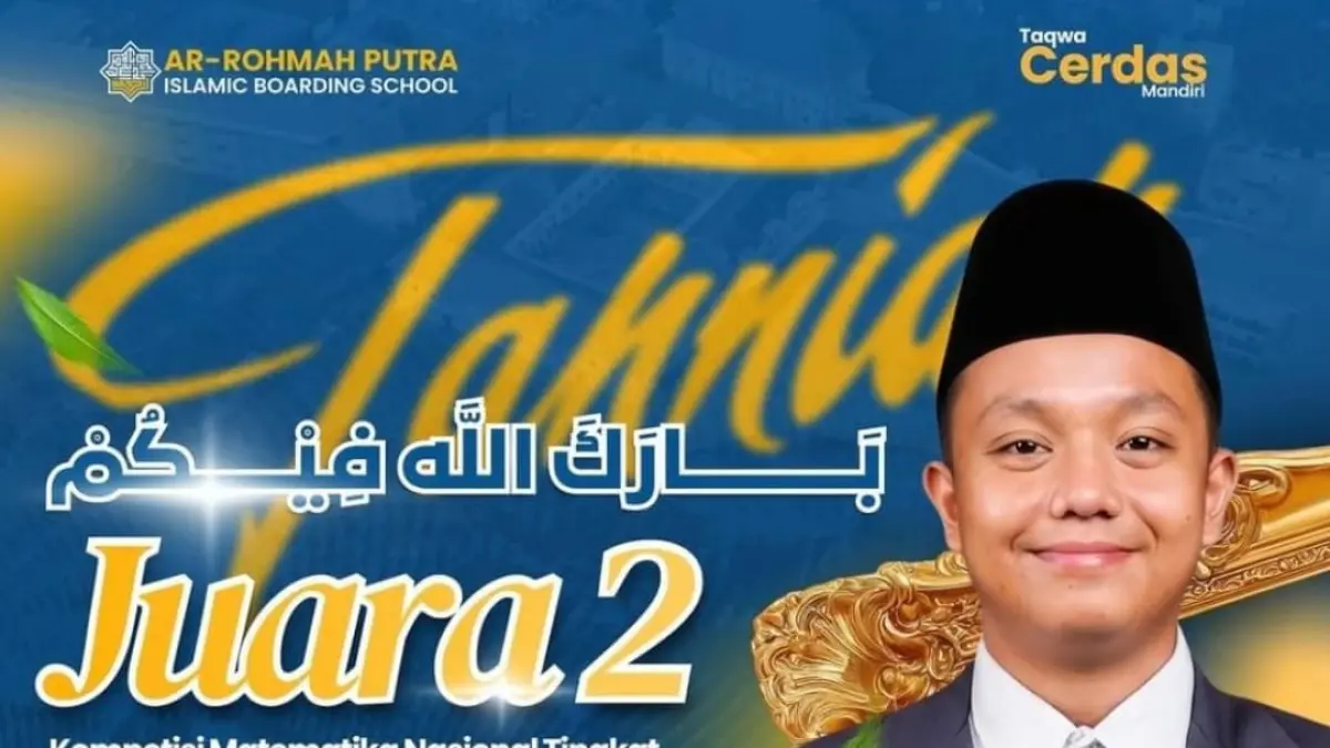 JUARA II: Nafis Herza Imani Yusuf juara 2 Olimpiade Matermatika yang diselenggarakan Universitas Merecu Buana Yogyakarta.