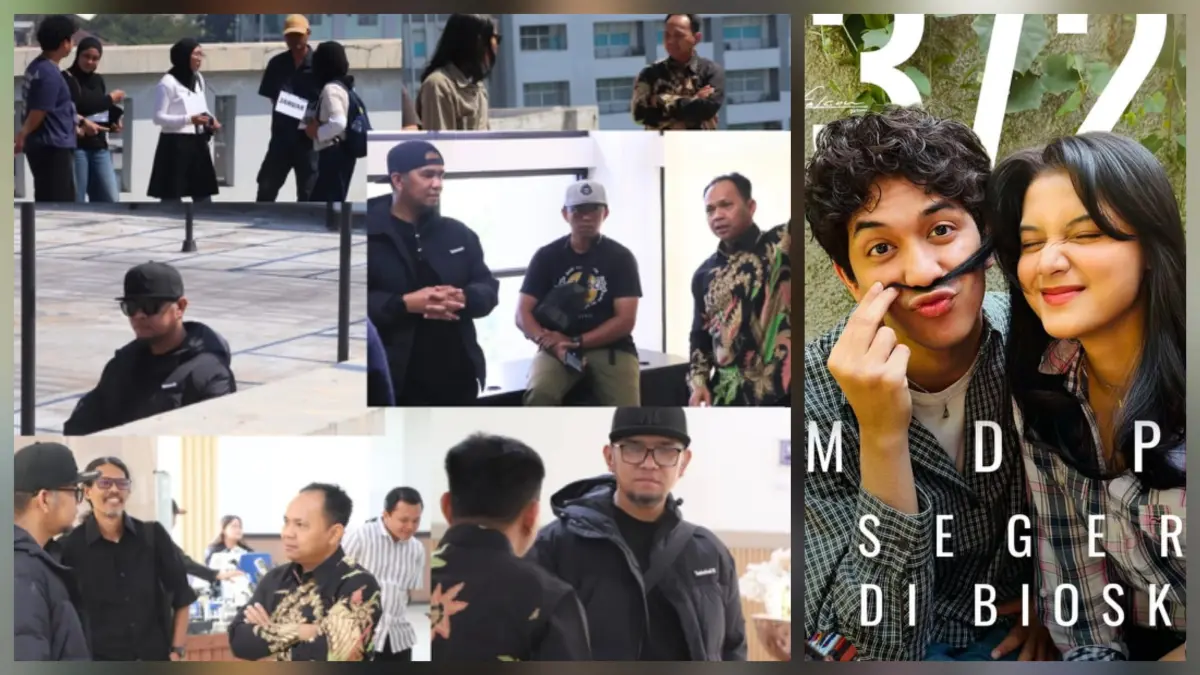 Fajar Bustomi dan kru meninjau lokasi syuting film 3726 MDPL di FBiPK UB (Sumber: Instagram/@fbipk.ub dan @fajarbustomi)