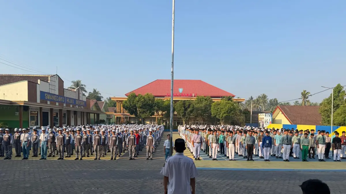 TERTIB: Pembukaan MPLS Ramah di SMAN 1 Dampit.