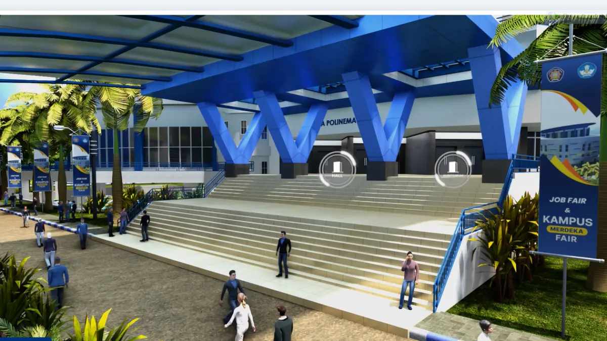 Gedung bangunan Politeknik Negeri Malang (Sumber: SimHive)