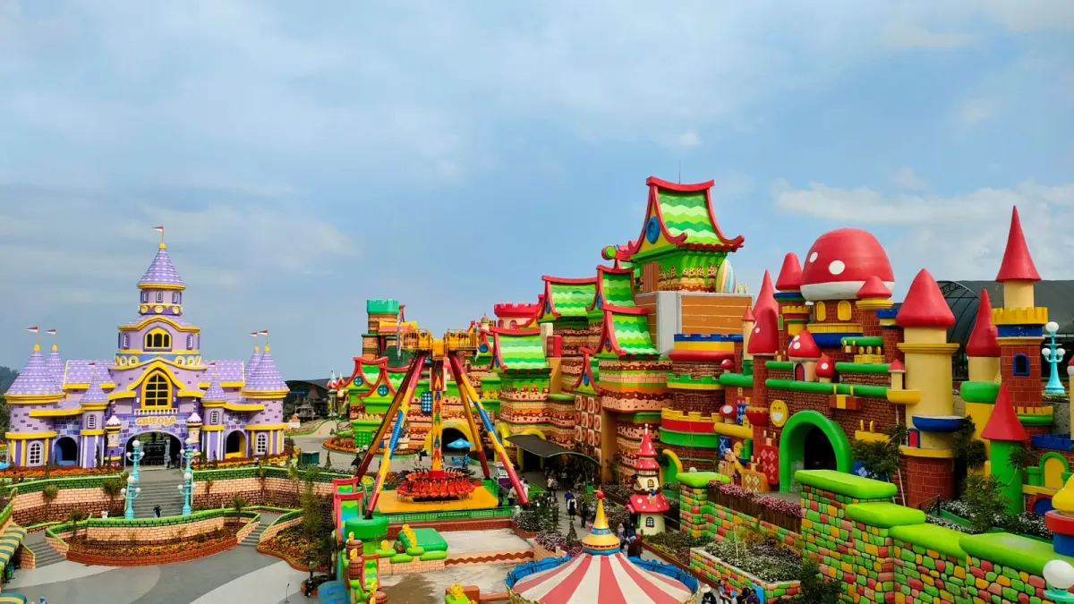 Area Mikutopia Batu yang menjadi destinasi wisata keluarga di Kota Batu.