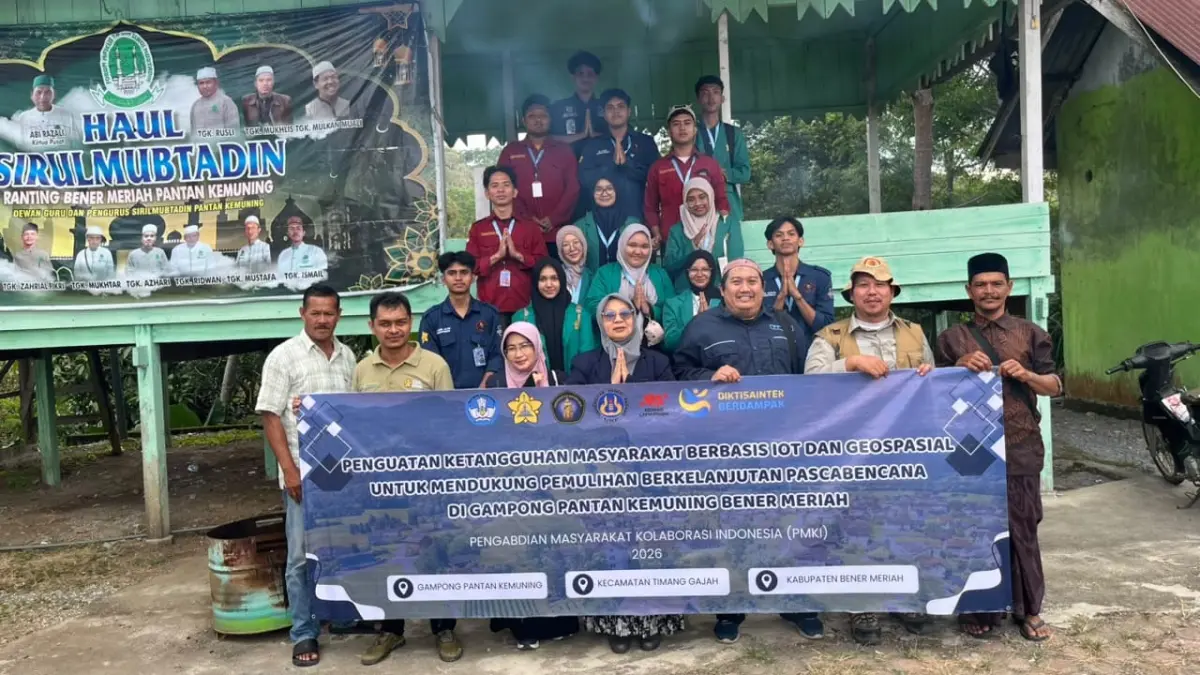 PEDULI: FTUB pada Program Mitigasi Bencana Tingkat Desa yang diselenggarakan Universitas Brawijaya di Gampong Pantan Kemuning, Kabupaten Bener Meriah, Aceh. 