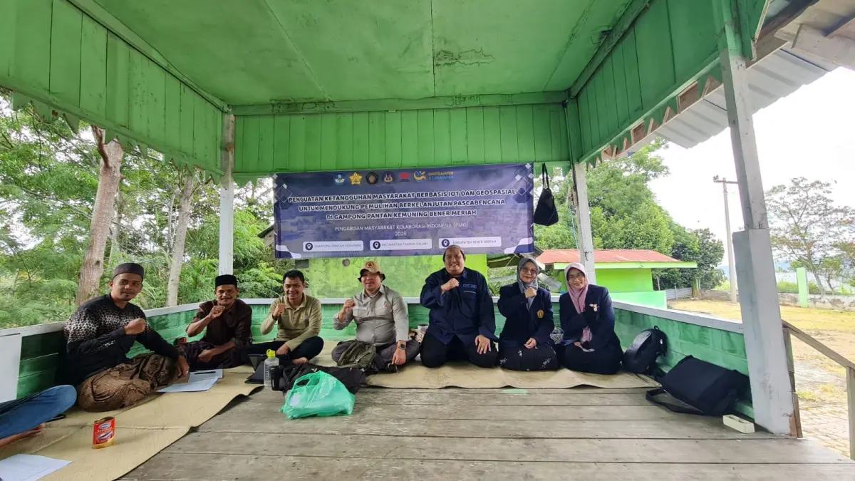 SINERGI: Program Mitigasi Bencana Tingkat Desa yang diselenggarakan Universitas Brawijaya di Gampong Pantan Kemuning, Kabupaten Bener Meriah, Aceh.