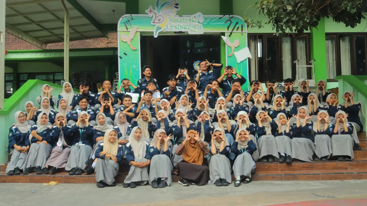 TERBAIK: Panitia OSIS dari Ossmaba 48 MAN Kota Batu sukses mengawal program Matamuda pada 13-17 Juli.