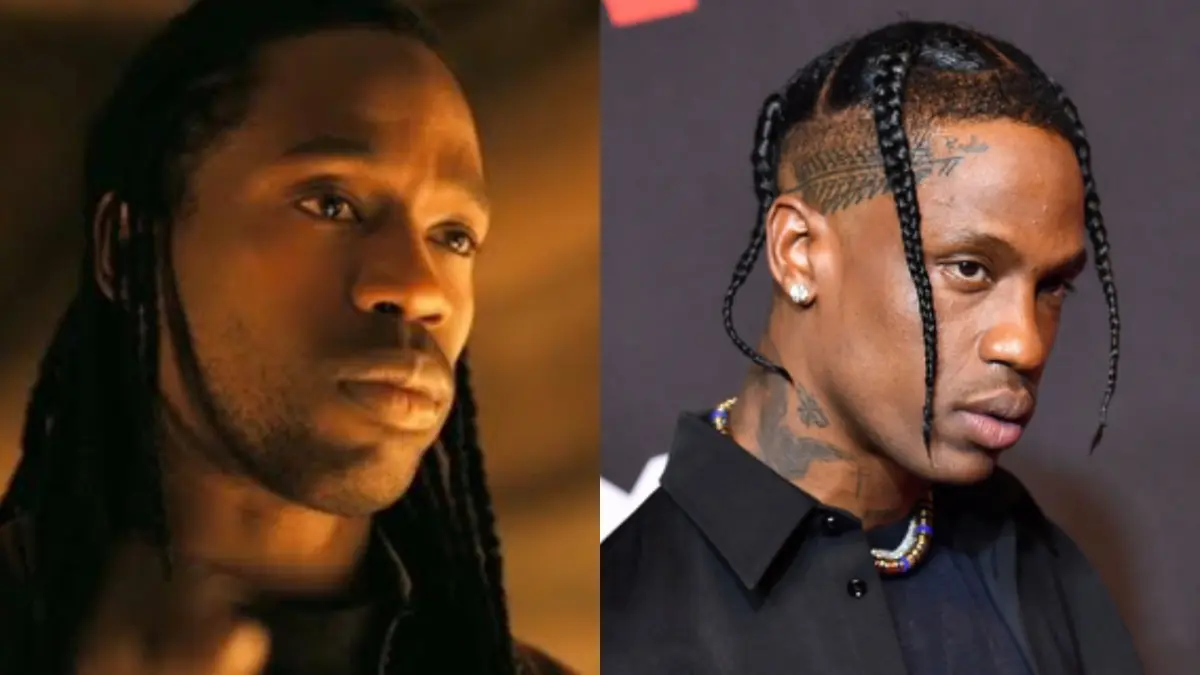 Travis Scott memerankan Phemius (Angela Weiss/Getty Images)