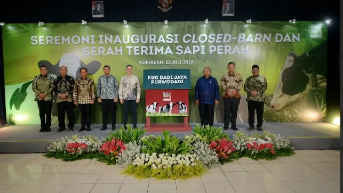 KOMITMEN: PT Nestlé Indonesia terus memperkuat pasokan susu segar nasional melalui modernisasi sektor persusuan.