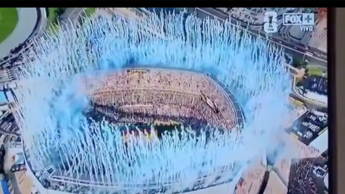 Tangkapan layar video kembang api Piala Dunia 2026. (Sumber: @_Zaraquin/X)