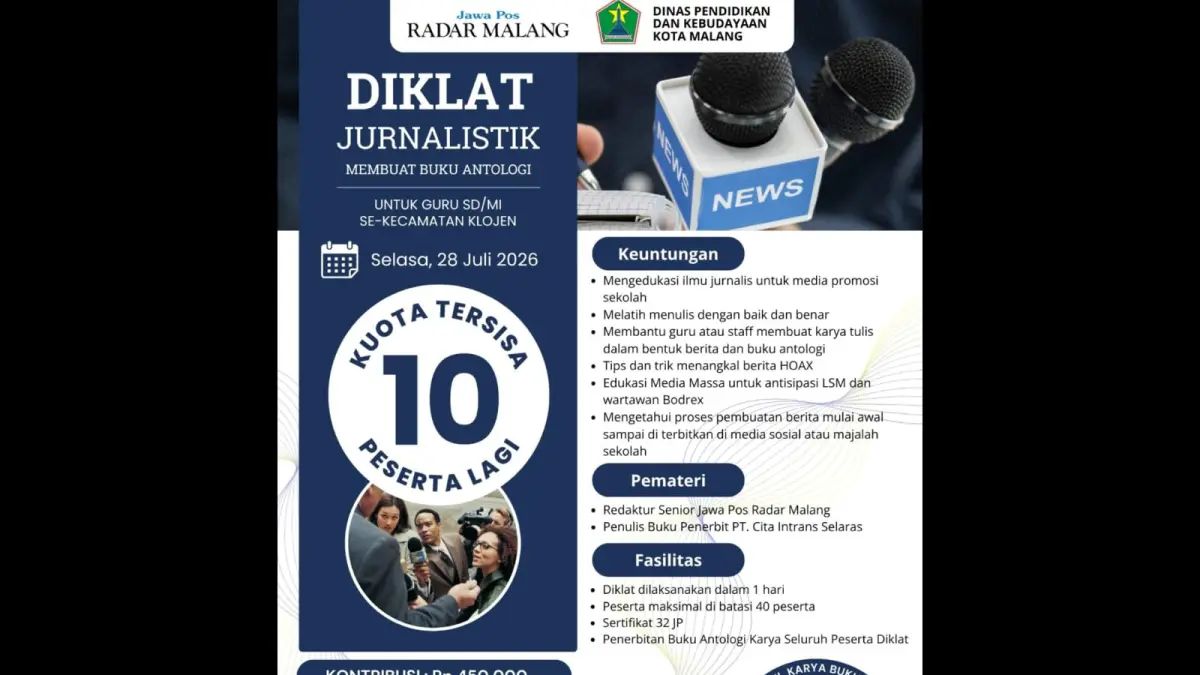Diklat Jurnalistik SD/MI se-Kecamatan Klojen