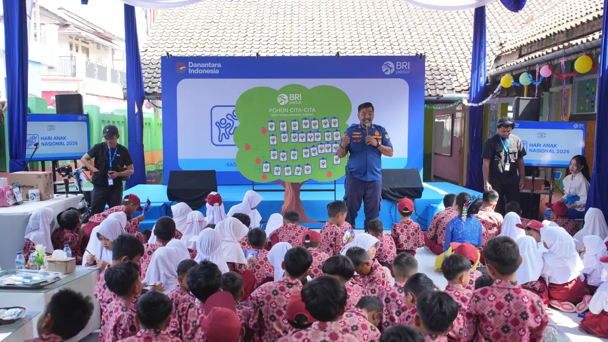 UNTUK ANAK: Program BRI Peduli Ini Sekolahku merupakan program yang berfokus pada upaya menciptakan lingkungan belajar yang lebih aman, nyaman, dan layak