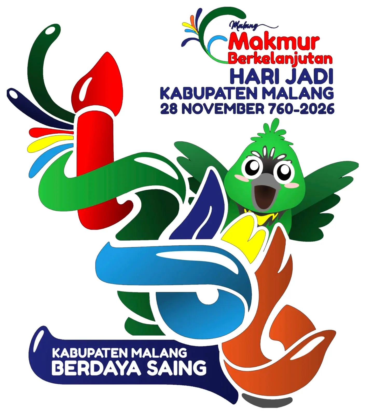 Logo HUT Ke-1266 Kabupaten Malang.