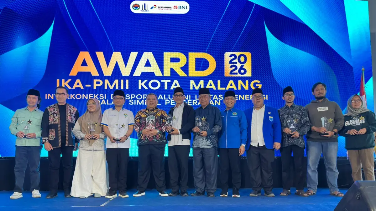 TERBAIK: Peraih IKA PMII Award Kota Malang tahun 2026.