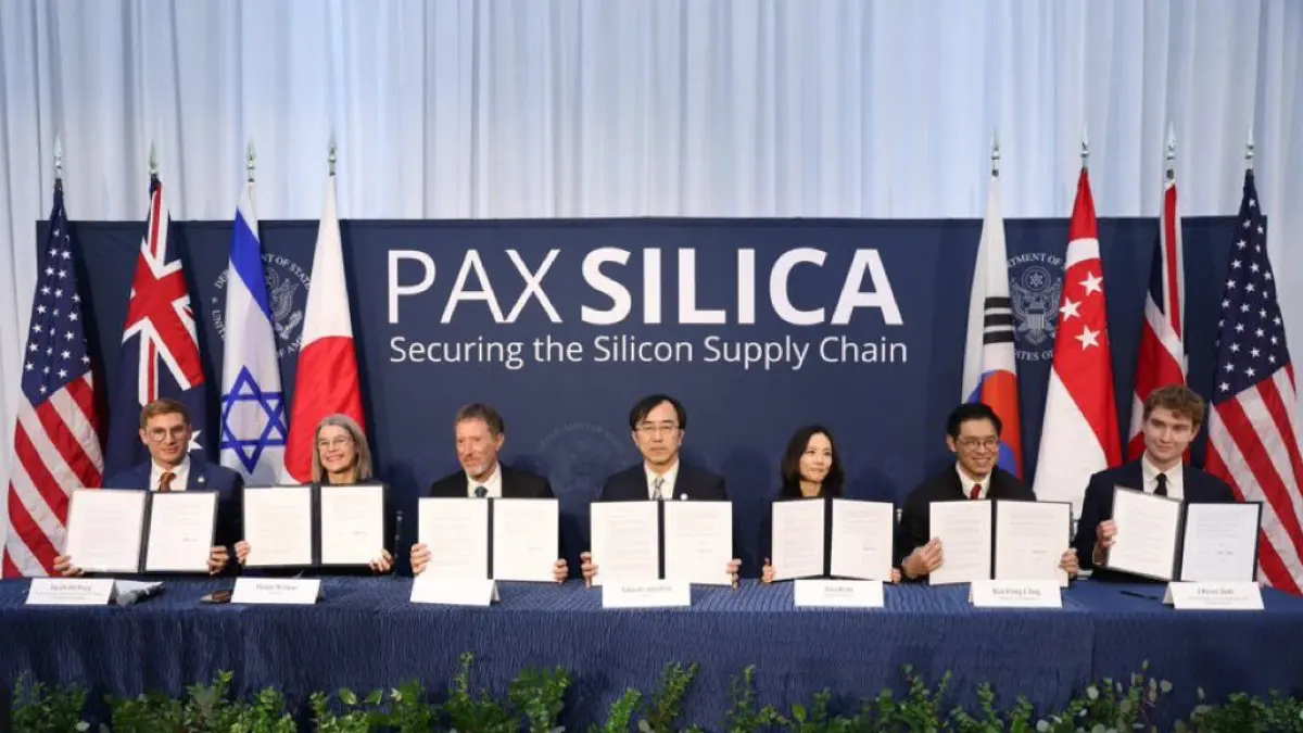 AS meluncurkan aliansi Pax Silica. (Foto: @visegrad24/X)