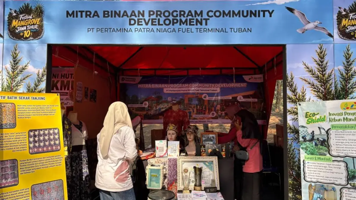 BERDAYA: Pertamina juga turut menghadirkan booth produk binaan CSR.