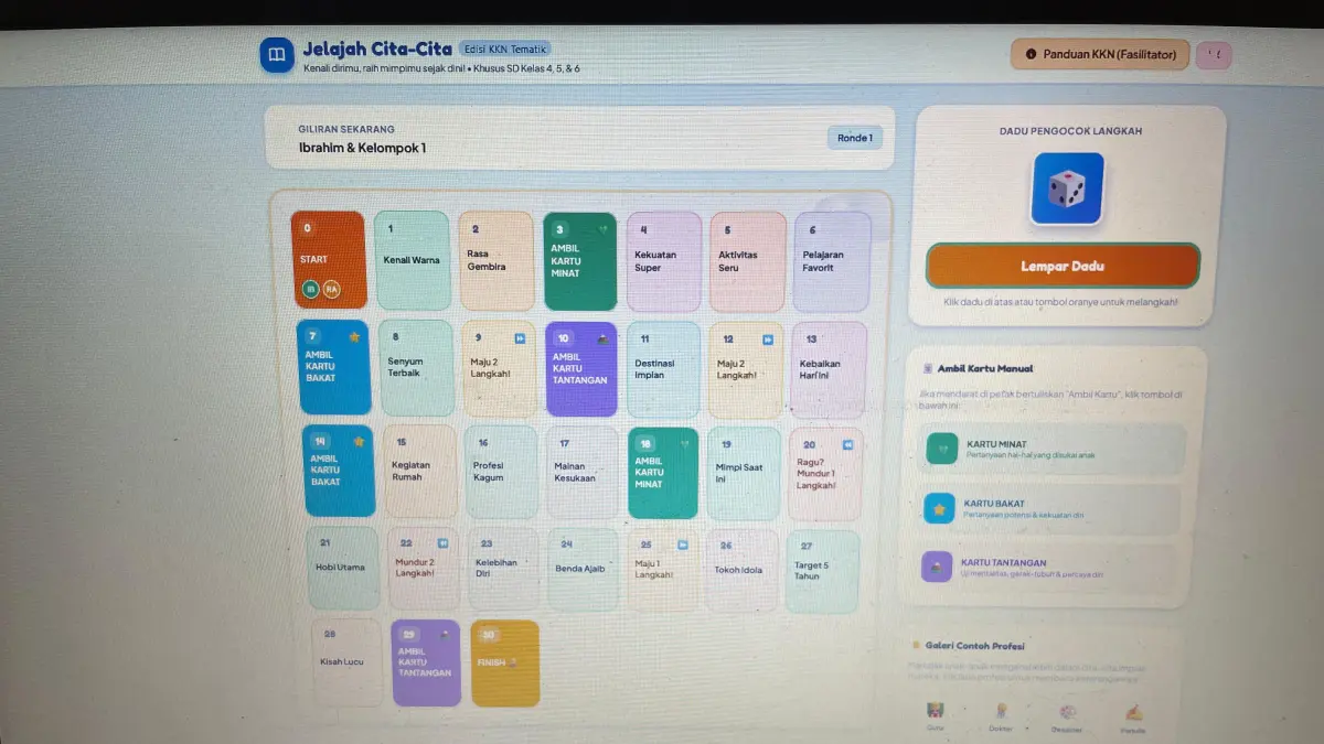 GAME : Jelajah Cita-cita memotivasi siswa untuk meraih cita-cita di masa depan