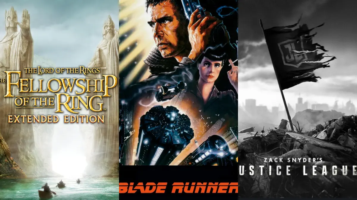 The Lord of the Rings, Blade Runner, Justice League (Prime Video, Letterboxd)