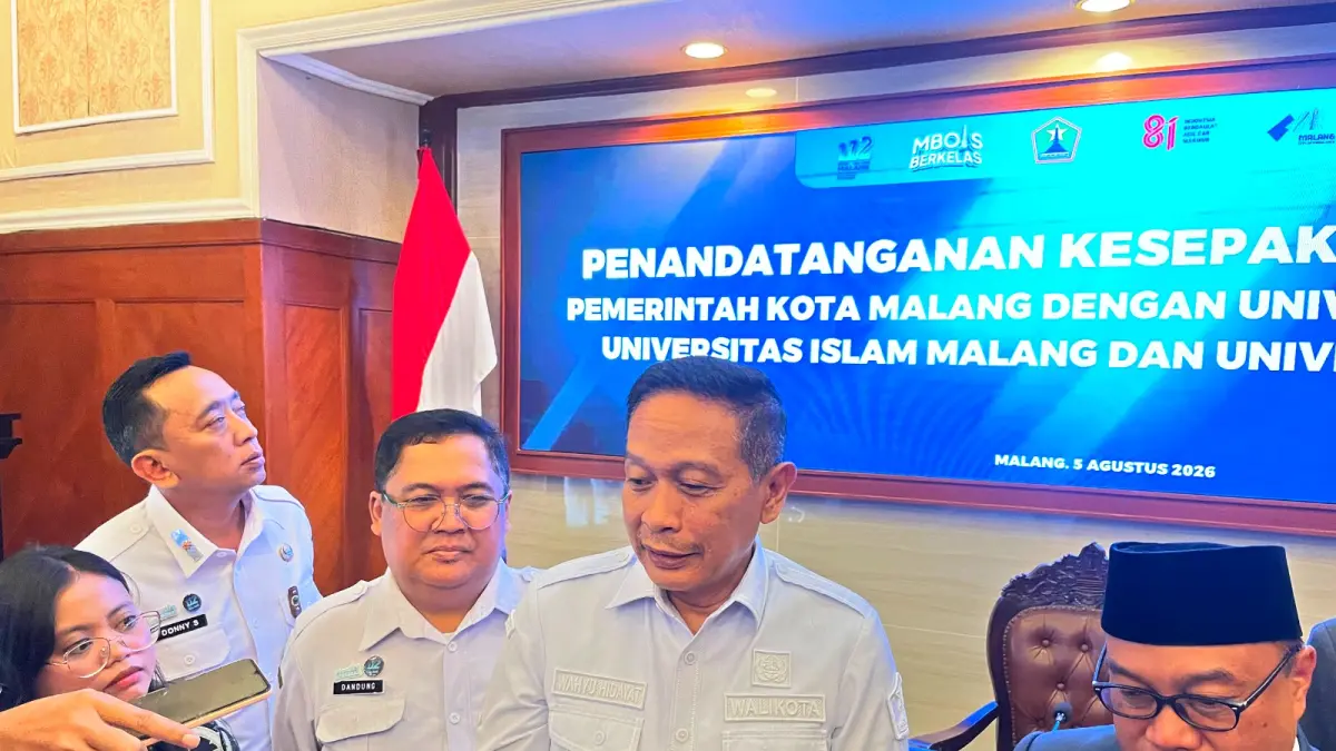 ANTISIPASI: Wali Kota Malang Wahyu Hidayat mendorong seluruh perguruan tinggi di Kota Malang menerapkan tes psikologi untuk para Maba.