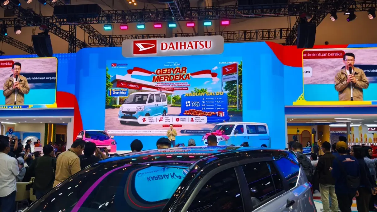 MERIAH: Daihatsu resmikan pembukaan booth di ajang GIIAS 2026 (GAIKINDO Indonesia International Auto Show) yang berlangsung pada 30 Juli – 9 Agustus 2026 di ICE BSD City, Tangerang.