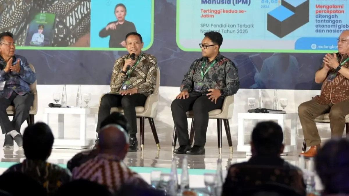 Wali Kota Malang Wahyu Hidayat memperluas peluang kolaborasi pembangunan berkelanjutan dengan menghadiri Bangun Bangsa Conference 2026 di Jakarta. (Prokopim Setda Kota Malang)