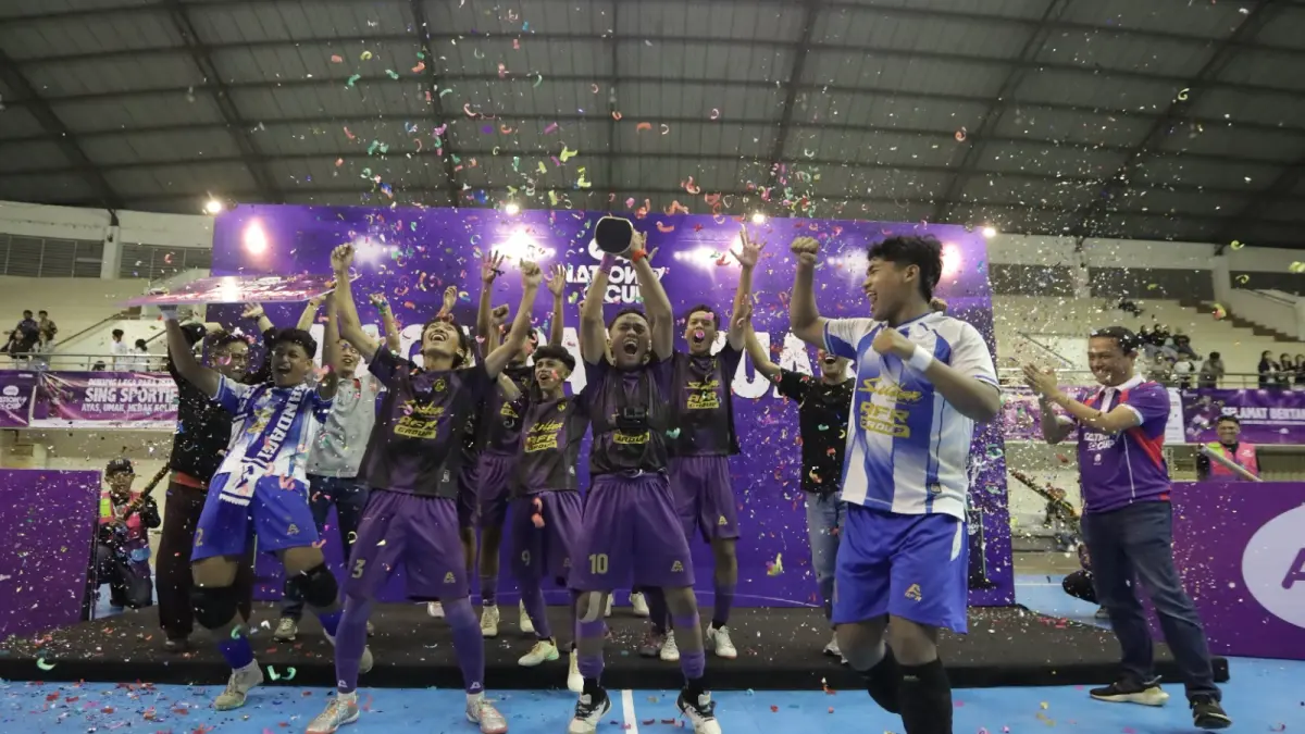 DEDIKASI: MAN 1 Kabupaten Malang Juara AXIS Nation Cup 2026 Malang dan berhasil menunjukkan potensi talenta futsal pelajar Malang Raya.