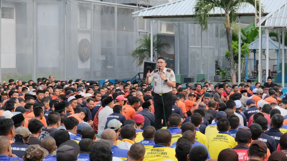 TERTIB: Suasana penyuluhan di Lapas Kelas I Malang. Foto: Humas Lapas Lowokwaru
