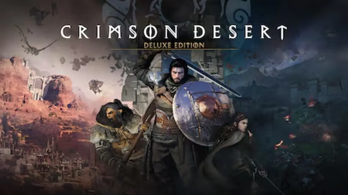 Poster resmi Crimson Desert Deluxe Edition, gim garapan Pearl Abyss. (Foto: PlayStation)
