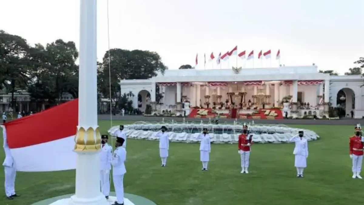 Suasana Upacara Peringatan Detik-Detik Proklamasi Kemerdekaan RI di halaman Istana Merdeka, Jakarta. (Foto: tatarmedia.id)
