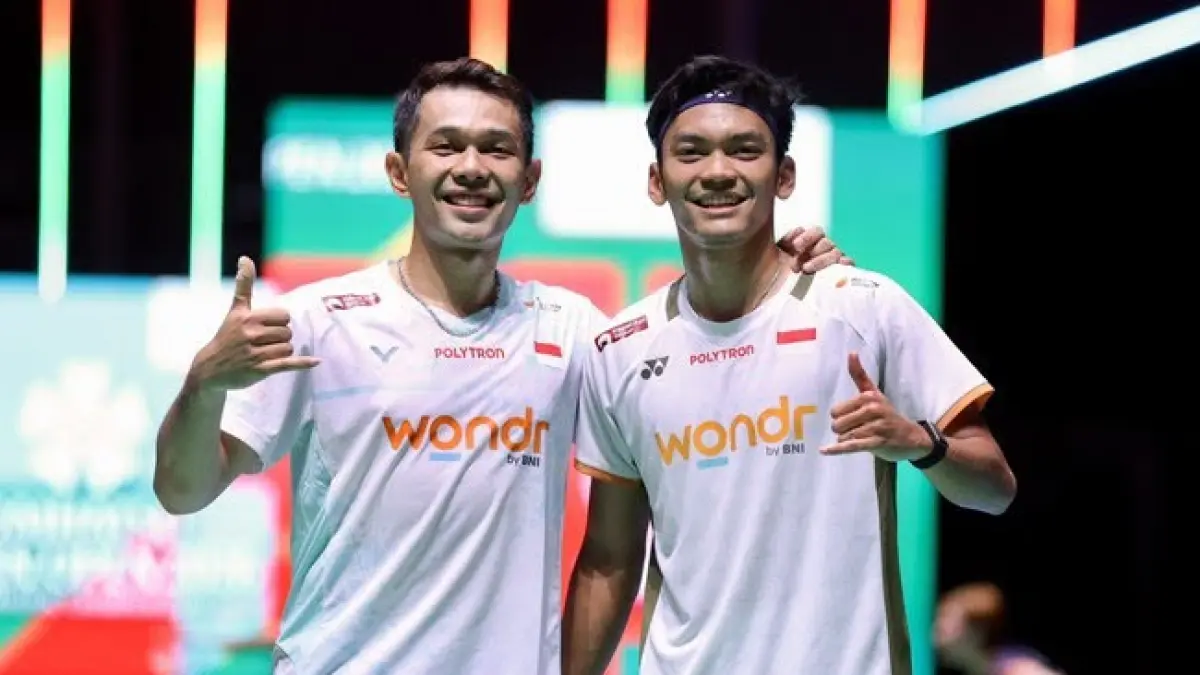Fajar Alfian dan Muhammad Shohibul Fikri. (Foto: Dok. PP PBSI)