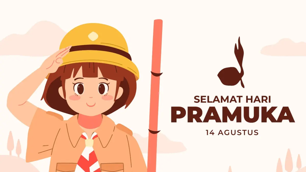 Ilustrasi Peringatan Hari Pramuka 14 Agustus 2026 (Freepik)