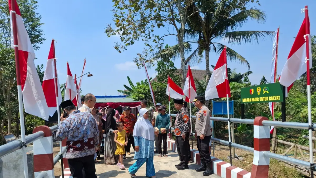 Peresmian Jembatan Garuda di Desa Sukoharjo, Kecamatan Kepanjen