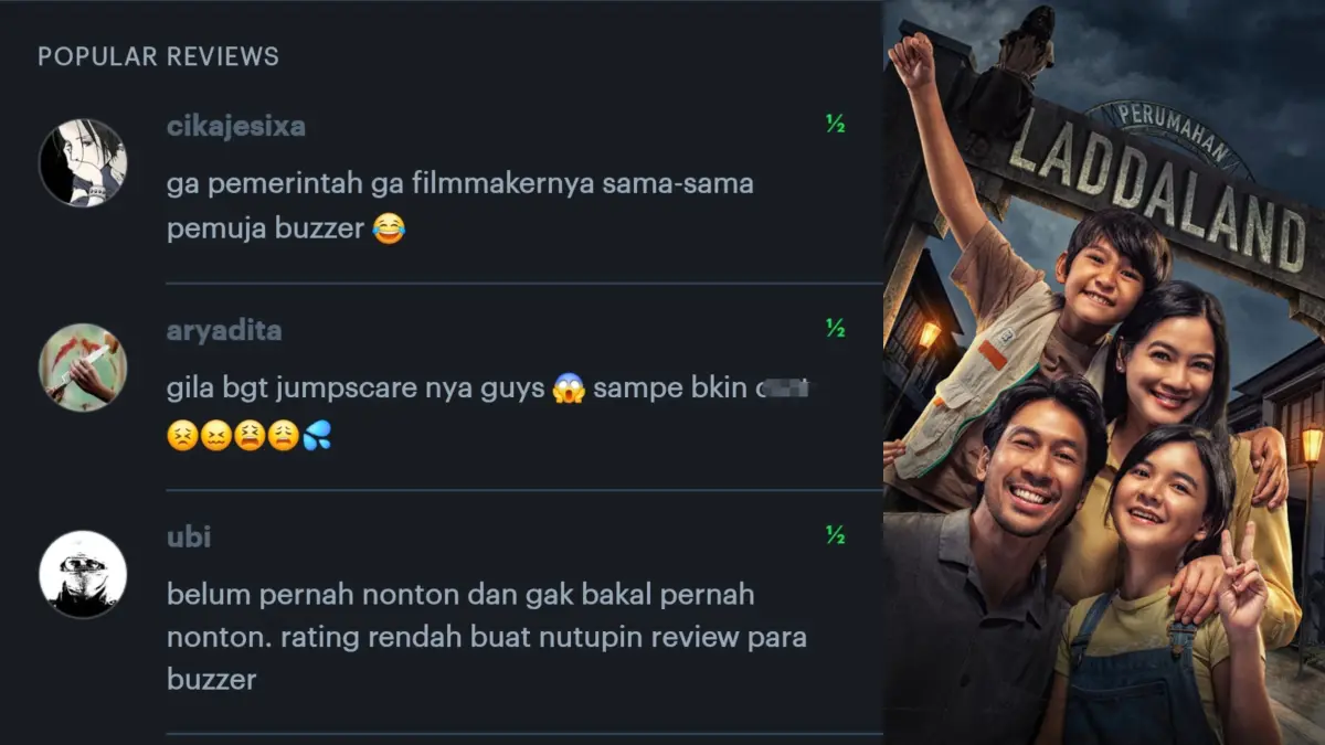 Diduga Promosi Film Perumahan Laddaland dengan Buzzer di Letterboxd, MD Pictures Tuai Kritik (Letterboxd)
