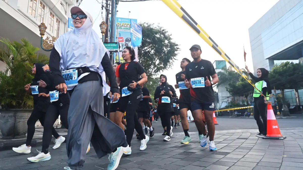 POTENSIAL: Sejumlah runners dari berbagai daerah mengikuti event lari  yang berlangsung di Kota Malang beberapa bulan yang lalu. (Darmono)