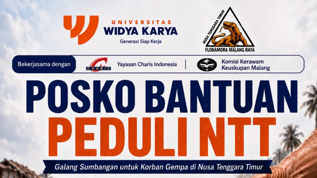 Pamflet untuk donasi NTT