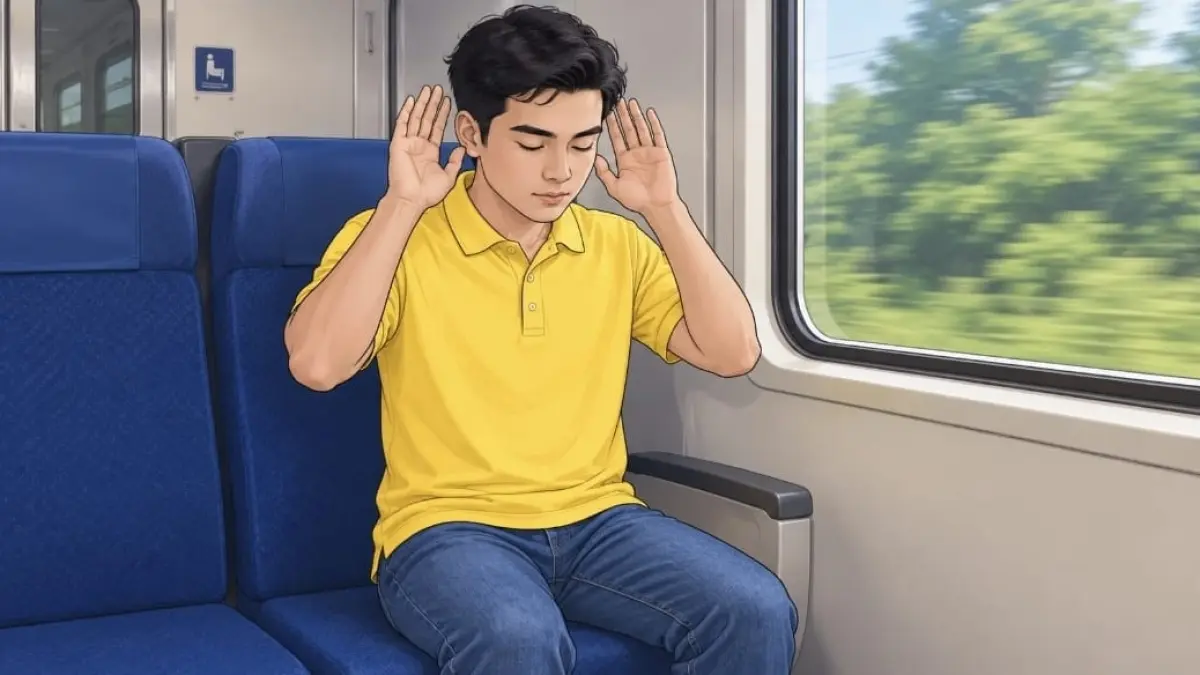 SHALAT DI KERETA: Dalam perjalanan jauh, mengerjakan shalat sunat diperbolehkan sambil duduk di atas kendaraan. 