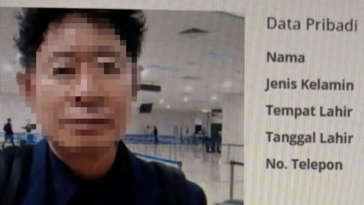 Foto identitas terduga pelaku kekerasan seksual terhadap sekretaris restoran Korea di Surabaya yang telah disamarkan. (Foto: Dok. Istimewa via Memorandum Disway)