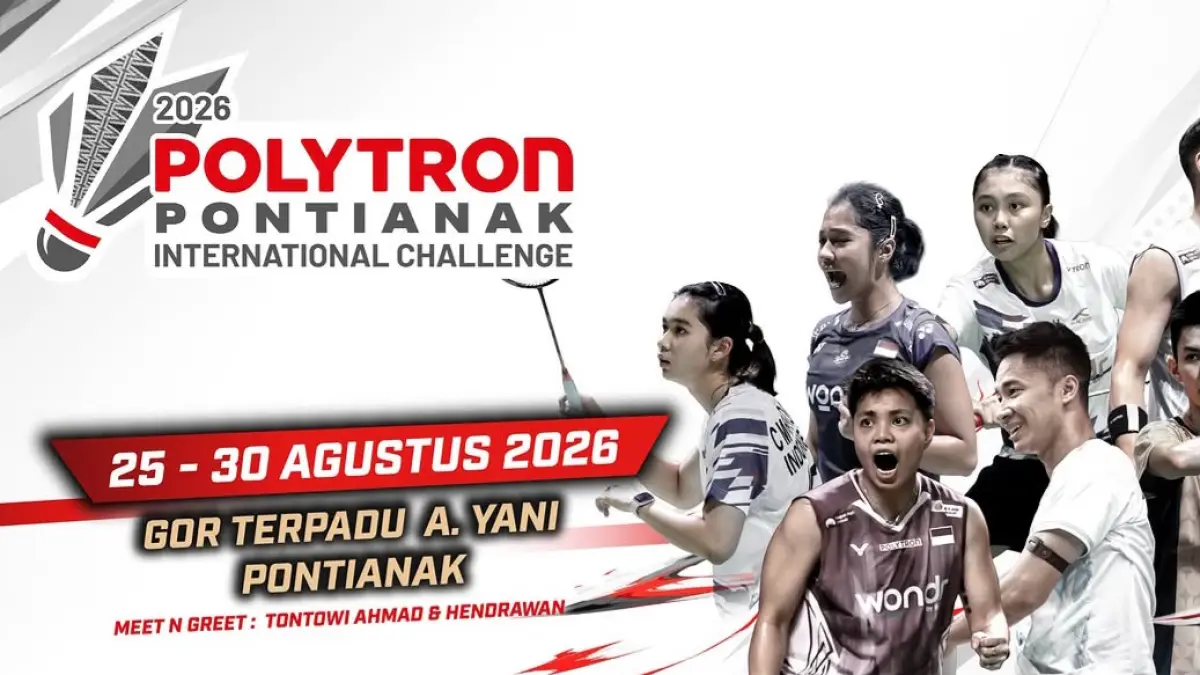 Polytron Pontianak International Challenge 2026. (Sumber: @badminton.ina/Instagram)
