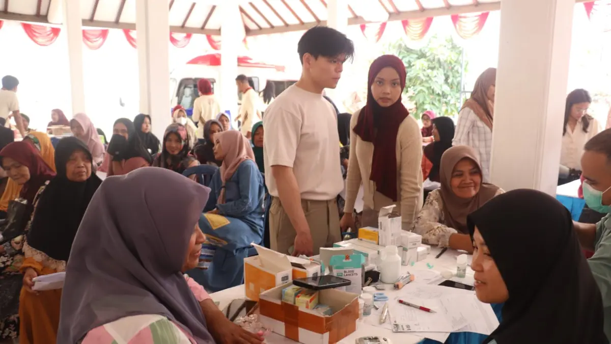 AKSI NYATA: Pengabdian masyarakat oleh mahasiswa FKG UB di Desa Slamet, Kecamatan Tumpang, Kabupaten Malang.
