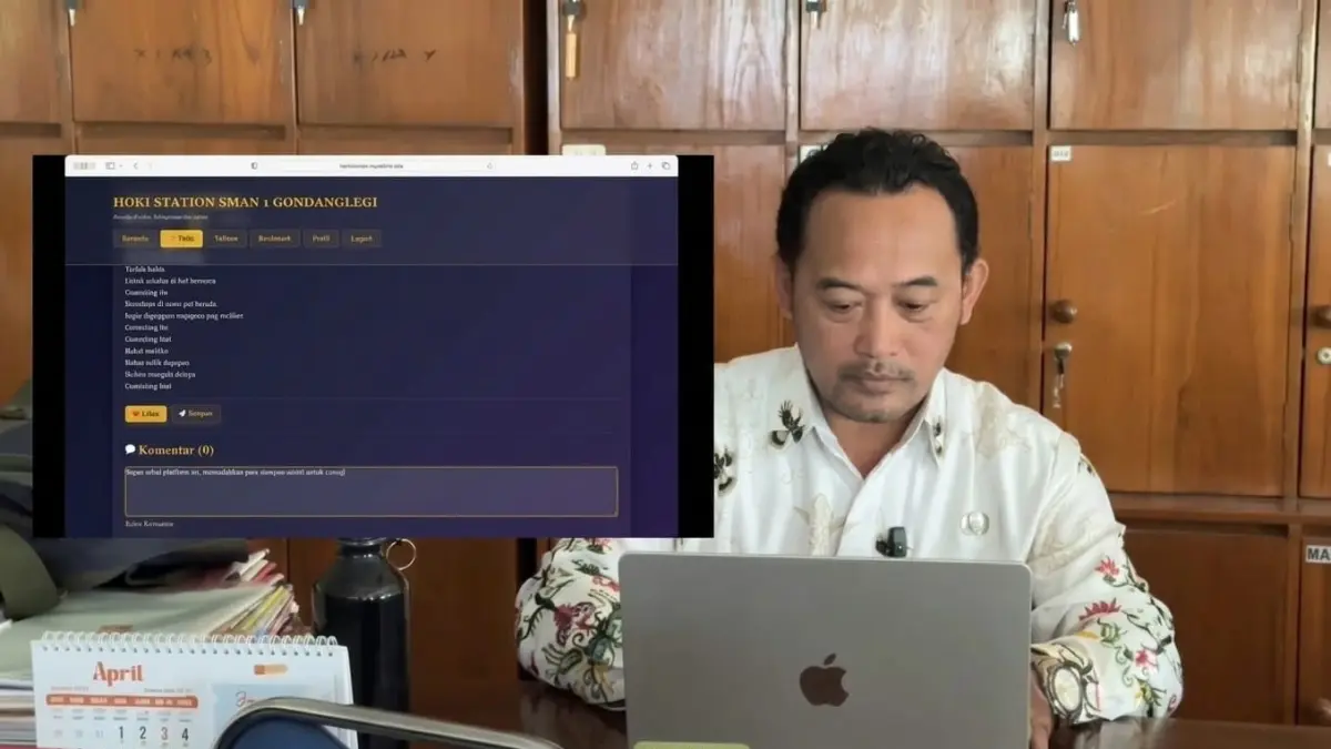 BERI MANFAAT : Kolaborasi pembelajaran dan pemanfaatan IT untuk peningkatan literasi di SMANGGI.