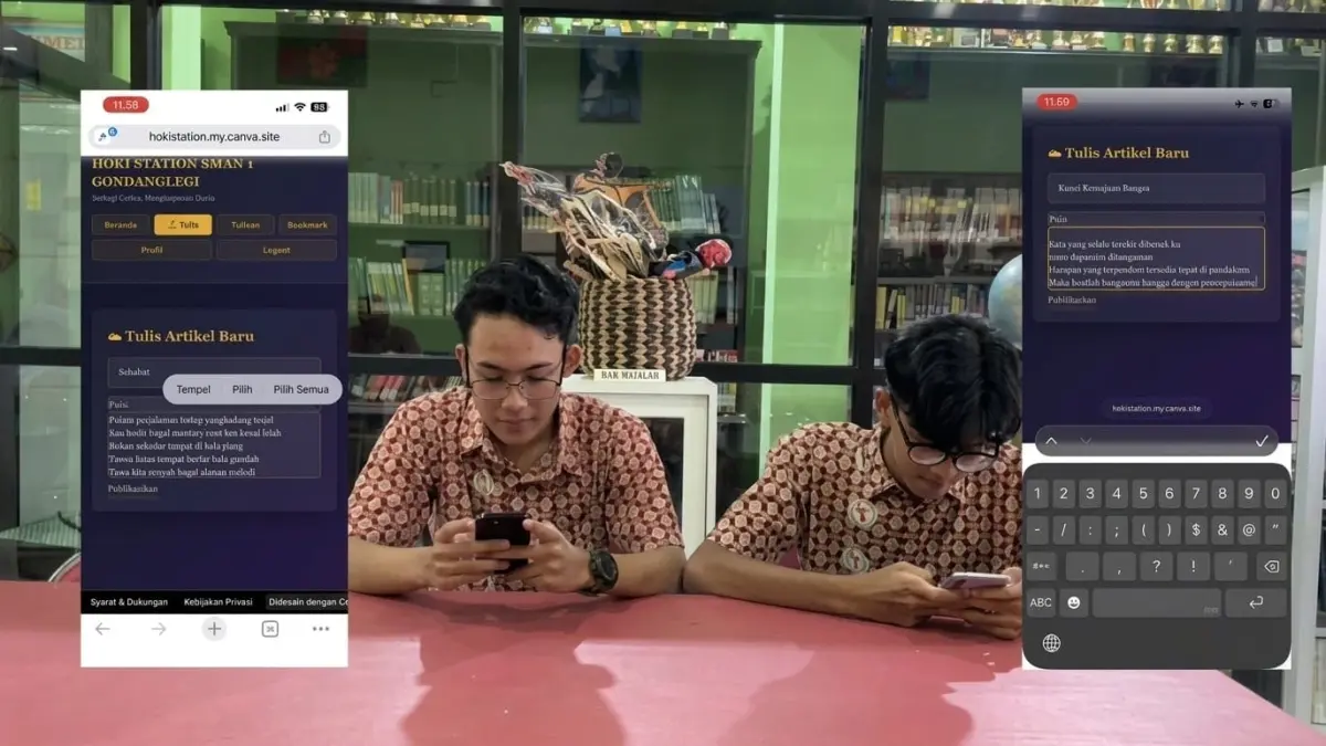 TERBAIK : Inovasi memperkuat budaya literasi untuk siswa melalui aplikasi HOKI STATION.