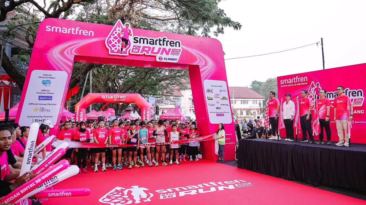 BUGAR: Semangat Jagoan Sinyal Se-Indonesia ke Malang melalui penyelenggaraan SMARTFREN FUN RUN Malang 2026.