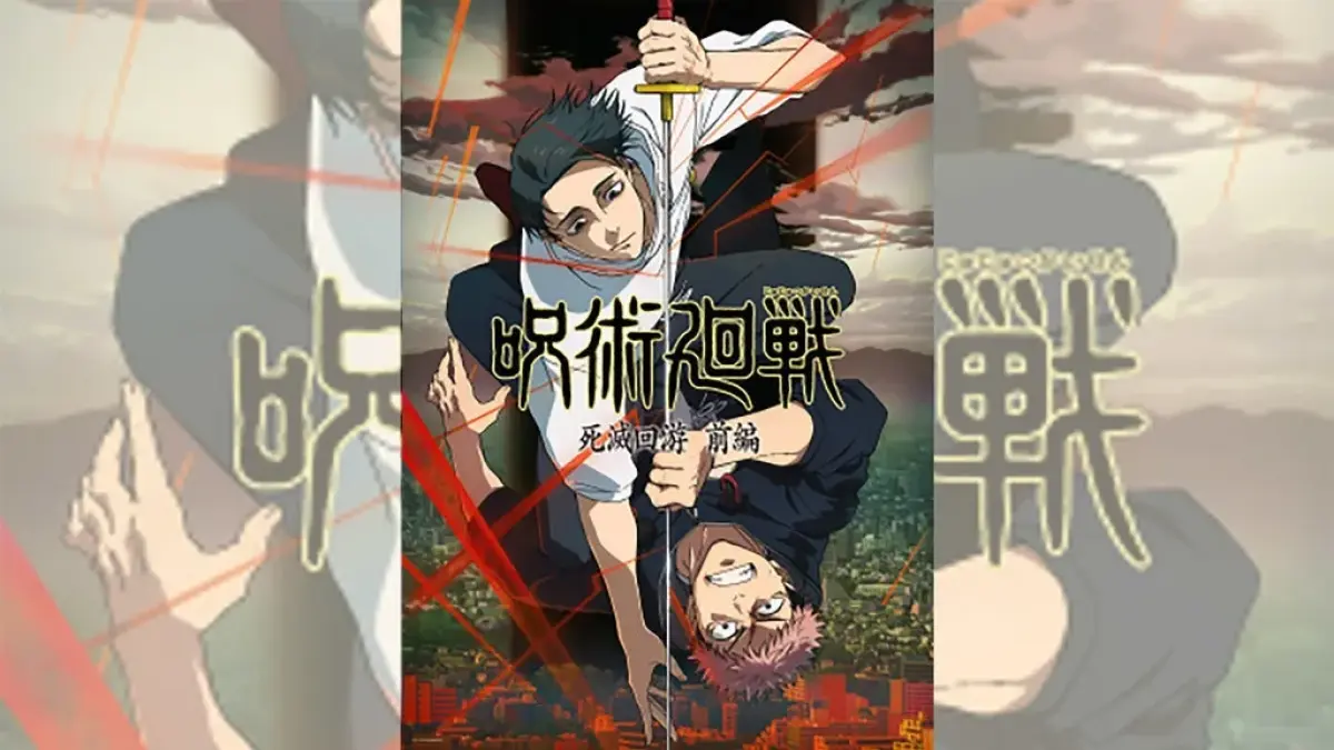 Visual promosi anime Jujutsu Kaisen: The Culling Game Arc yang menampilkan Yuta Okkotsu dan Yuji Itadori untuk kelanjutan kisah perseteruan dunia sihir jujutsu. (Foto: Dok. Studio MAPPA / TOHO Animation via Tirto.id)