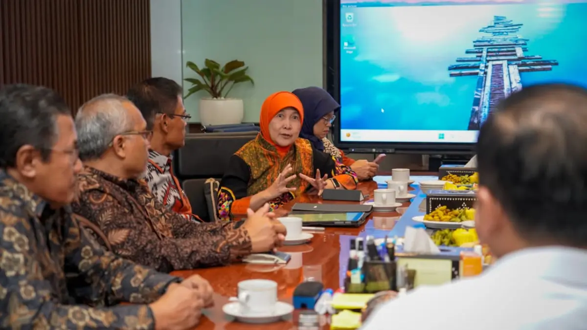 GAYENG: Suasana pertemuan Rektor UMM dengan Gubernur NTB di Kantor Gubernur NTB, Rabu (26/8).