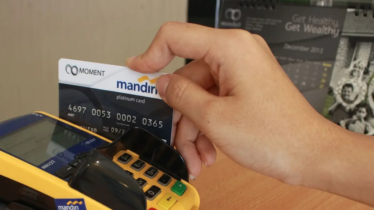 Ilustrasi transaksi dengan Bank Mandiri. Sumber: Pinterest.