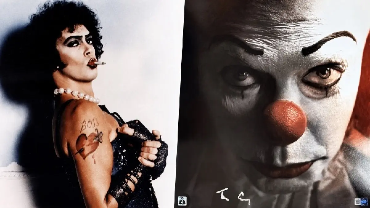 Tim Curry di film "Rocky Horror Picture Show" dan "IT". (Sumber: timcurry.com)