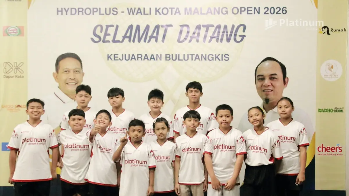 Pembukaan kejuaraan bulutangkis Hydro Plus Walikota Malang Open di GOR Platinum Arena Kota Malang. (Sumber: @platinum.badminton/Instagram)