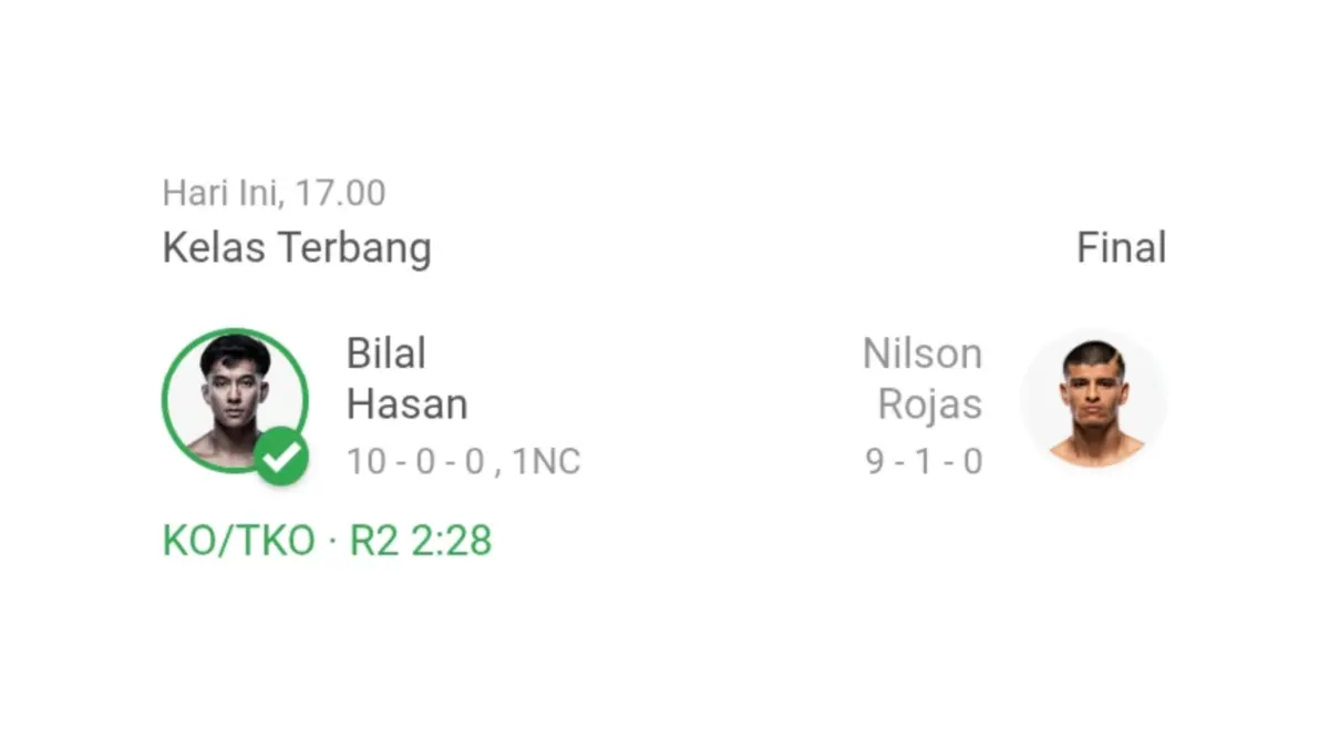 MASIH SEMPURNA: Rekor Bilal Hasan.