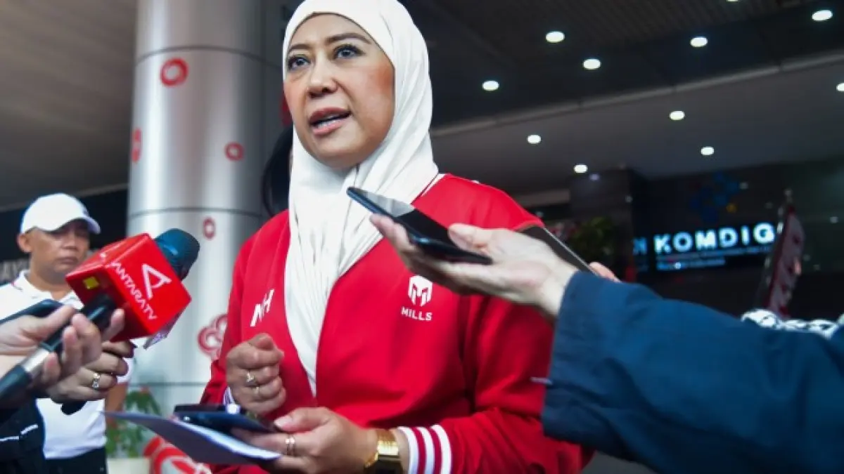 Menkomdigi Meutya Hafid dalam Konferensi Pers. Sumber: Website Menkomdigi.
