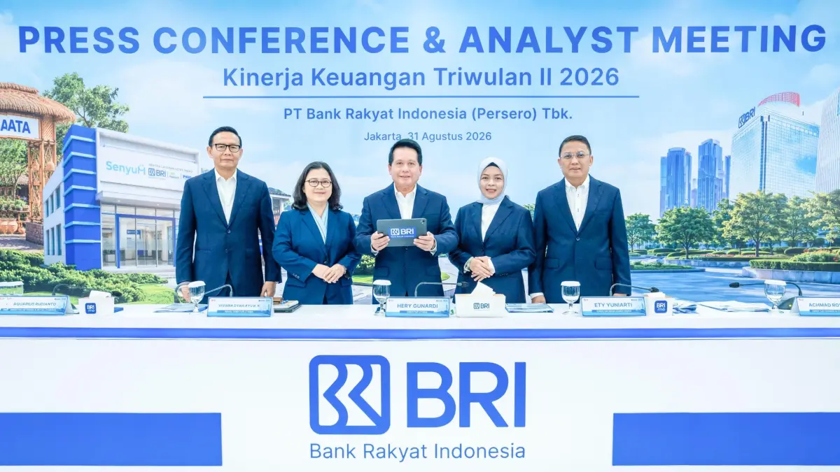 Konsisten Jadi Penggerak Ekonomi Kerakyatan, BRI Bukukan Laba Rp31,2 Triliun pada Triwulan II 2026