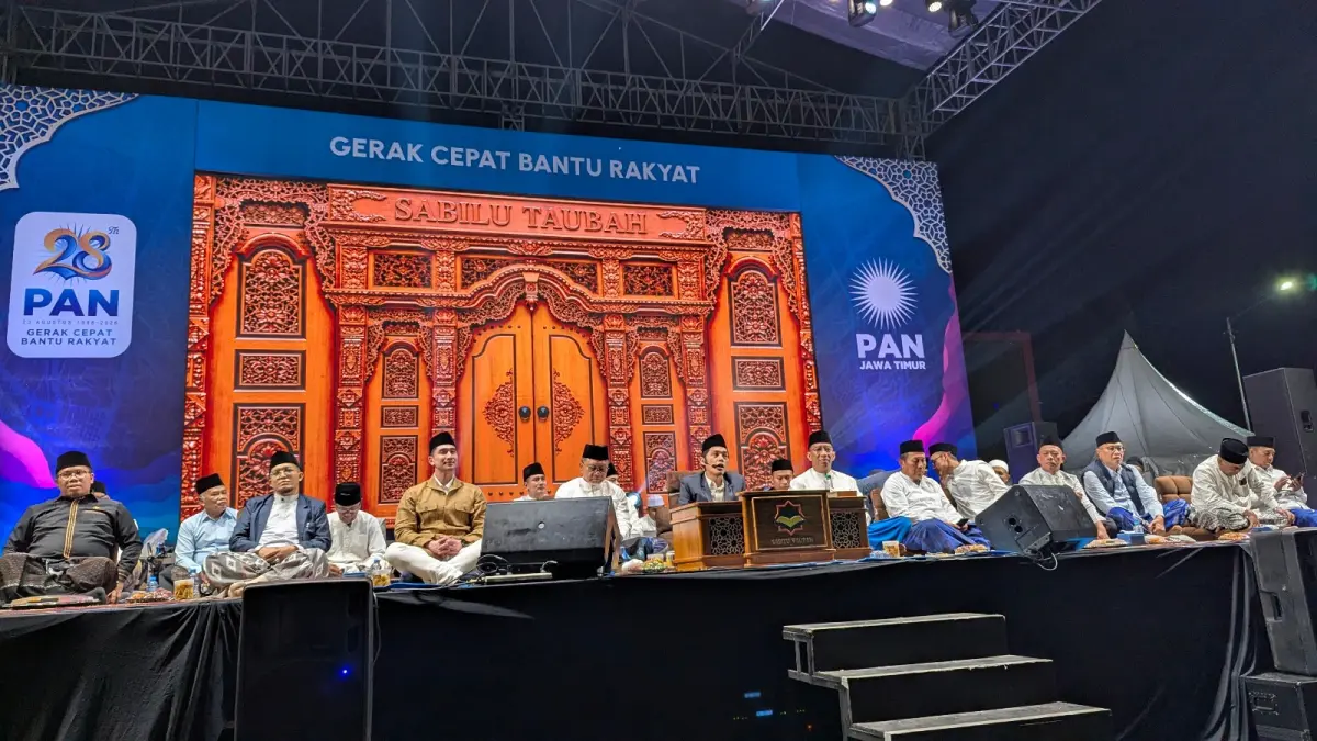 SYAHDU: Pengajian akbar bersama Gus Iqdam dan jemaah Sabilu Taubah menjadi agenda utama yang menyedot antusiasme masyarakat dari berbagai daerah di Malang Raya hingga luar Malang.