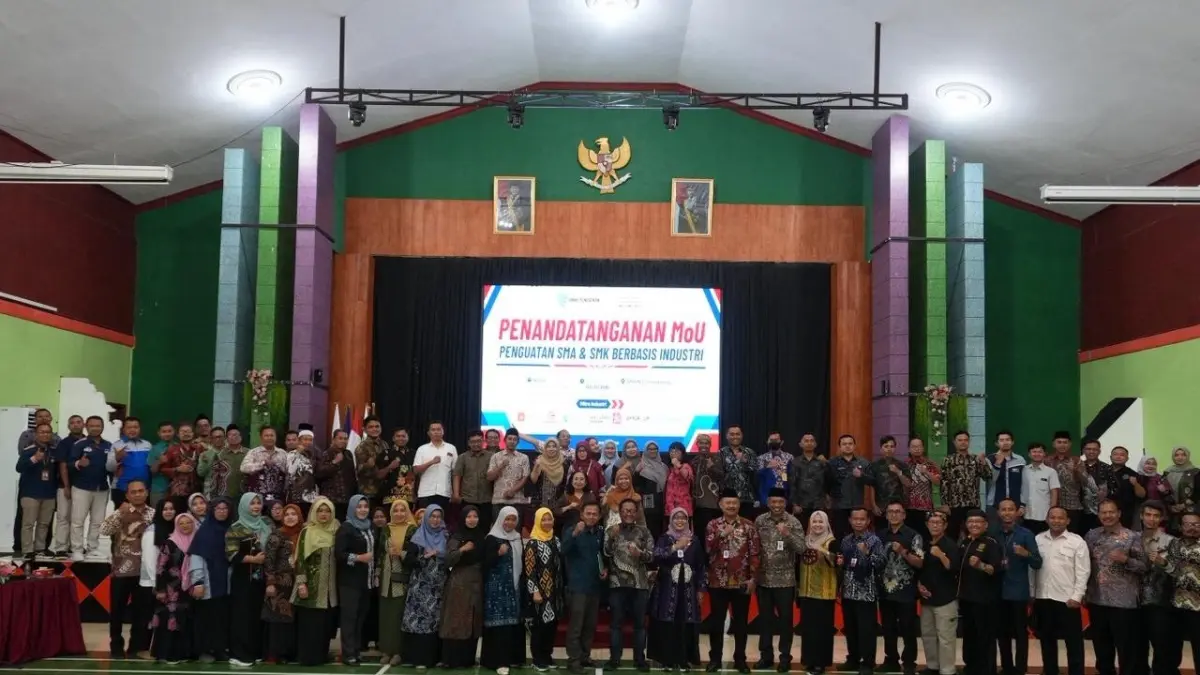 INOVATIF : Cabdindik wilayah Kabupaten Malang menjadi inisiator penandatangan Memorandum of Understanding (MoU) Penguatan SMA dan SMK berbasis industri, pada Kamis (27/8).
