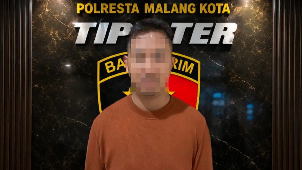 Kades asal Banyuwangi ditangkap Polresta Malang Kota. (Dokumen Polresta Malang Kota)